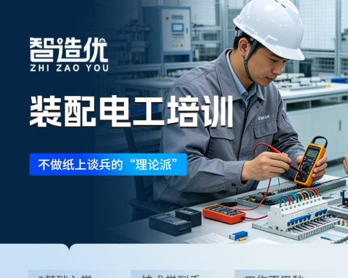 智造优装配电工培训｜零基础好入门、岗位刚需稳定、放心就业靠谱